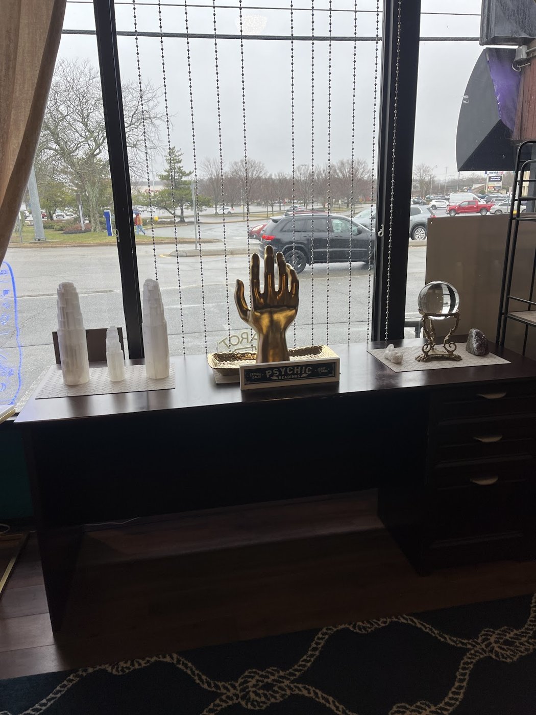Crystals in the front window